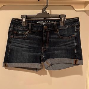 Dark Wash Denim Shorts